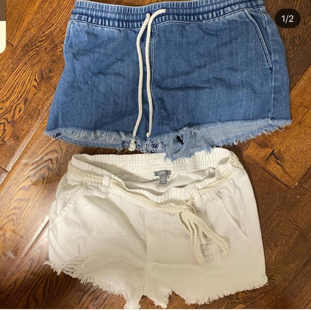 aerie denim shorts